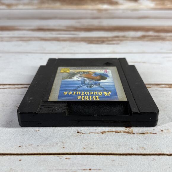 BIBLE ADVENTURES Black cart Nintendo NES Video Game Cartridge Cleaned Tested - Picture 3 of 4